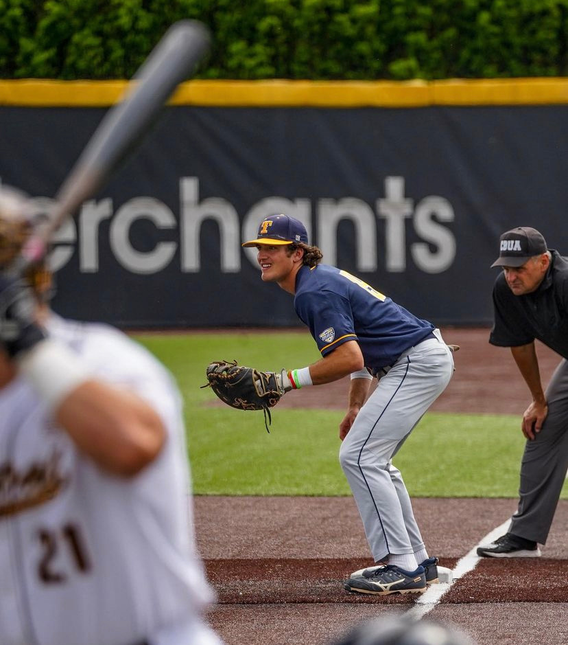 Garret Pike at First Base