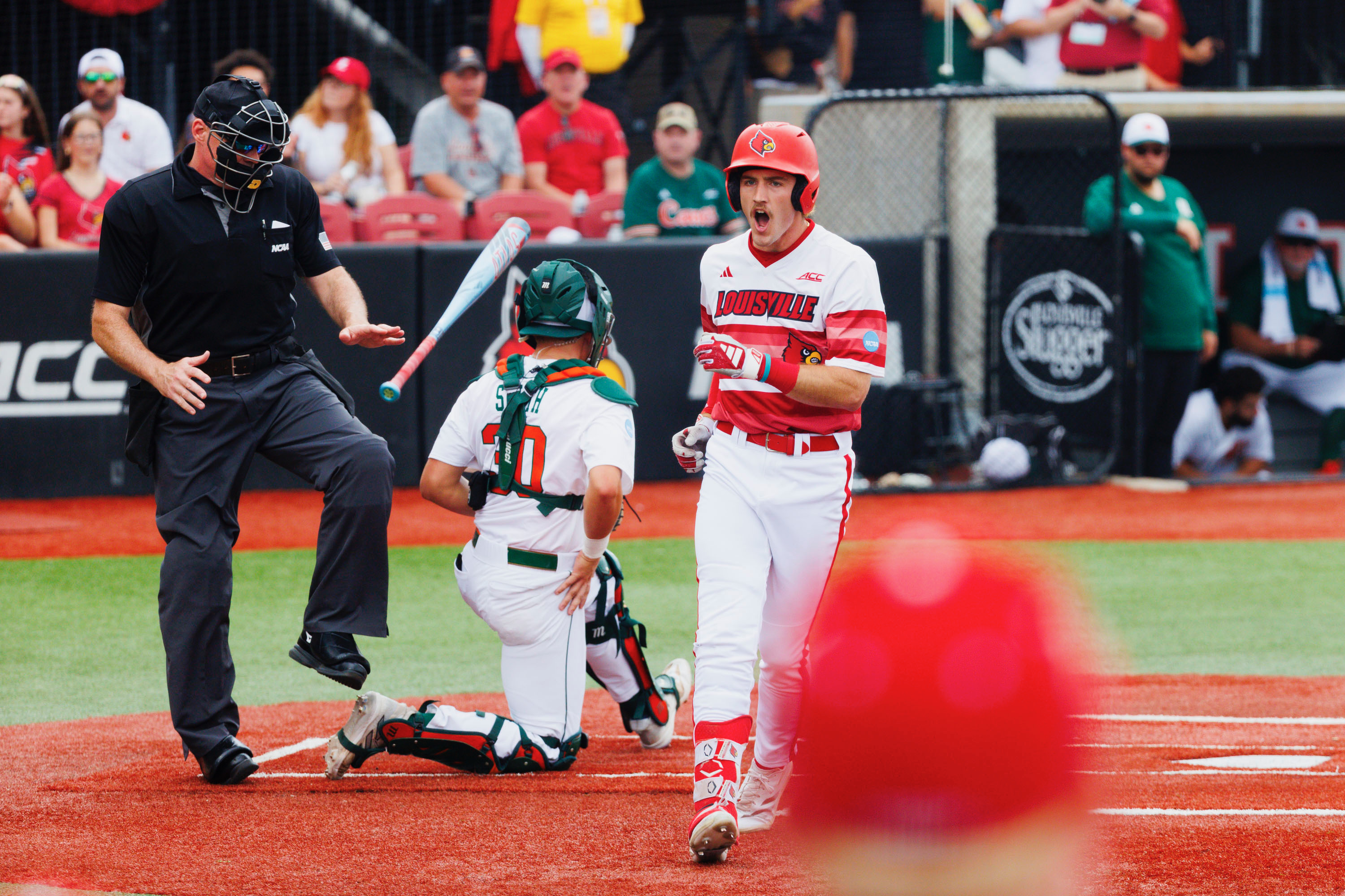 Garret Pike at Home Plate